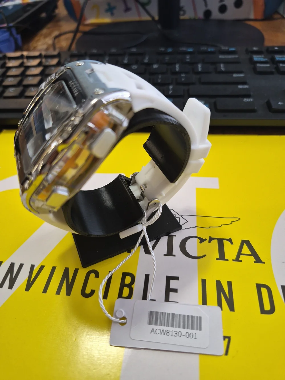 Invicta Activa Digital Sports Watch in White and Silver